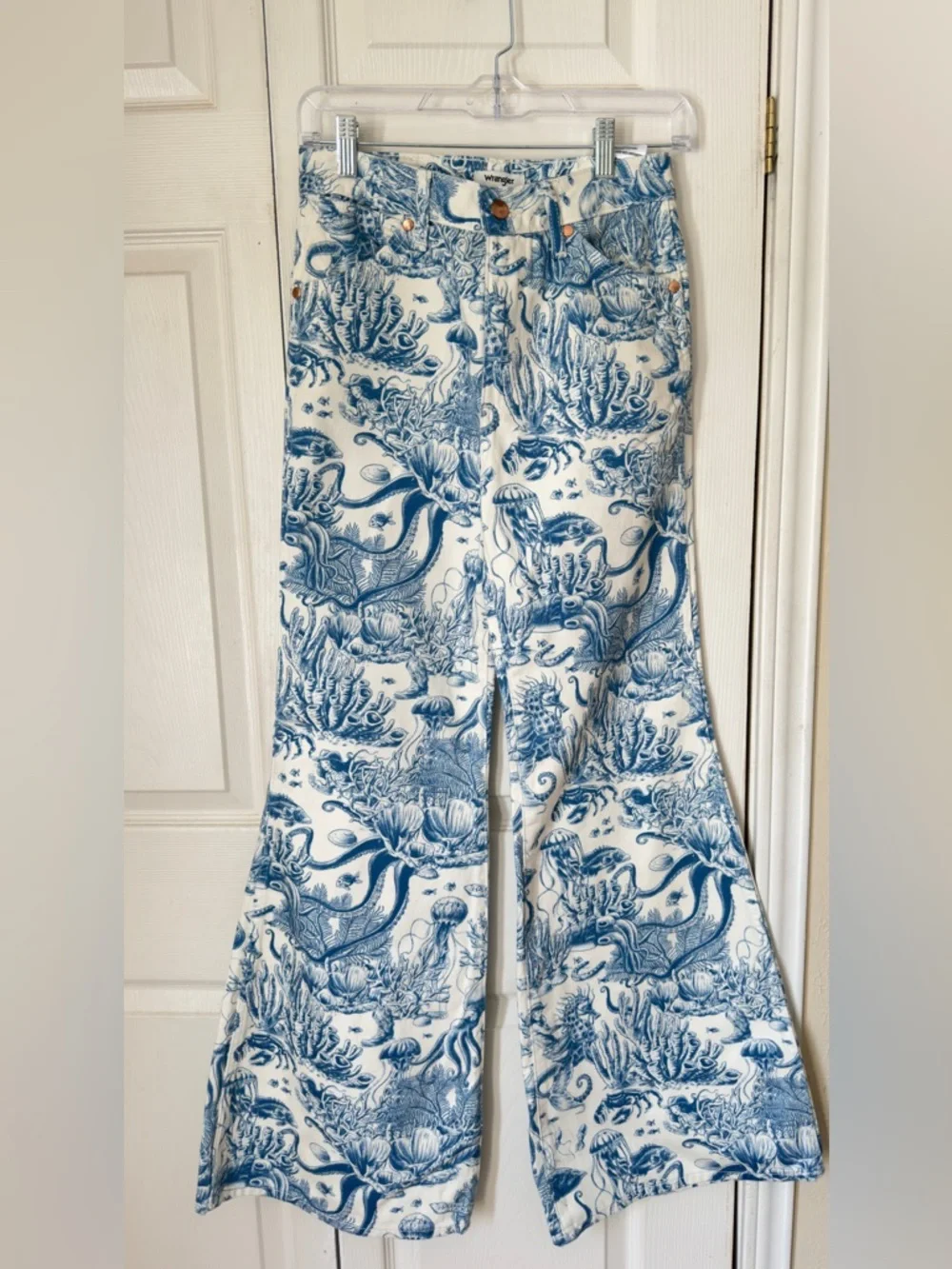 Wrangler Wanderer Printed Flare Jeans - Picture 3 of 6